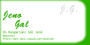 jeno gal business card